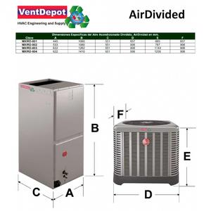 Efficienza dell'Apparecchiatura Split 16SEER, MXIRD-004, 5.0 Ton, 6000 - Product Image 2