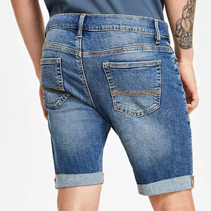 Shorts en jean pour hommes en coton simple de haute qualité, logo personnalisé confortable, vente chaude, vente en ligne à bas prix - Product Image 6