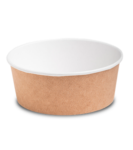 Wholesale 750ml Kraft Paper Food Round <b>Bowl</b> Stackable Sealable Greaseproof Container for Hot and cold products custom Logo - Product Image 2