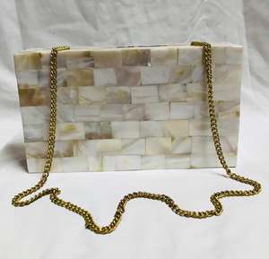 Craftstages International Designer Ladies Handcrafted 100% Resin Evening Bag with Rhinestones <b>Bridal</b> Wedding <b>Box</b> Clutch Delhi - Product Image 5