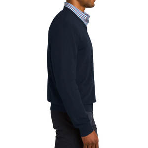 Cardigan d'hiver gris chiné pour hommes - Product Image 6