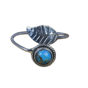 Turquopise bague en pierres précieuses bijoux pour femmes argent Boho Style bijoux 925 en argent Sterling tendance bague faite à la main cadeau pour elle - Product Image 1