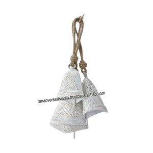 Carillon éolien artisanal en fer plaqué, style nautique, avec corde – Décoration écologique pour la maison - Product Image 3