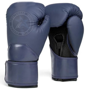 ถุงมือชกมวย MMA ทำจากหนังพร้อมสายรัดข้อมือปรับได้โลโก้สีทองแบบกำหนดเอง - Product Image 5