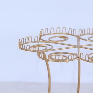 6-Hole Metal <b>Ice</b> <b>Cream</b> Cone Storage Rack With Elegant Design Perfect for Weddings Birthdays and Events - Product Image 2