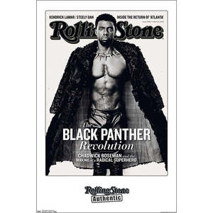 Affiche Rolling Stone de Chadwick Boseman avec un design moderne Black Panther pour la décoration murale - Product Image 2
