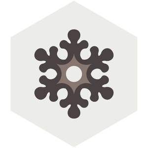 Carreaux de ciment 190x190mm, carreaux hexagonaux artistiques modernes pour murs extérieurs, surfaces durables - Product Image 1