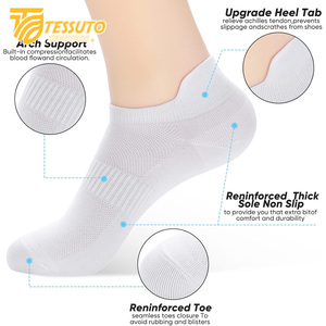 Venta caliente 100% calcetines de compresión de algodón para hombres mujeres calcetines de alivio de presión deportivos de viaje y correr multicolor secuencial - Product Image 4