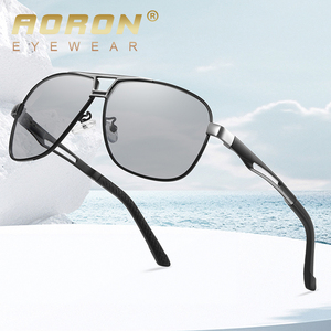 A788 aoron แว่นตาผู้ชายเลนส์โพลาไรซ์ทรงสี่เหลี่ยมทำจากโลหะคุณภาพสูงแบบคลาสสิก - Product Image 1