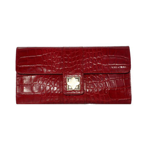 Wholesale Attractive Pure Patterned Leather Clutch Bag Maroon Compact Size Women Evening <b>Small</b> <b>Handbag</b> Stylish Party Use - Product Image 1