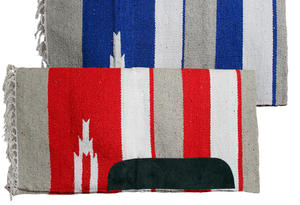 Vente en gros équestre 100% tapis de selle Western en feutre de laine mérinos avec design tissé coloré - Product Image 4