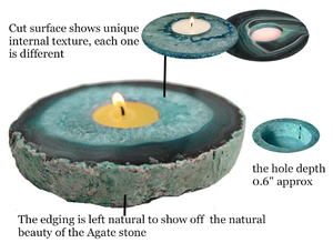 Vente en gros Alibaba Bougeoir en cristal d'agate pour la décoration de la maison et de mariage - Product Image 2