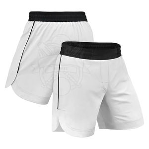 Crea tus propios shorts de boxeo personalizados para hombre con color y logotipo a tu gusto, con protección anti-UV, elásticos, ligeros y 100% poliéster. - Product Image 2