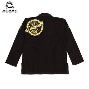 Kimono de Jiu-Jitsu Brésilien Shoyorol Noir de Qualité Supérieure, Respirant, Durable, Séchage Rapide, Coupe Ample, 100% Coton 440g, Arts Martiaux - Product Image 2