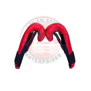 Mitaines de boxe unisexes en cuir véritable personnalisables avec évacuation de l'humidité et sangle auto-agrippante, service OEM, best-seller - Product Image 3