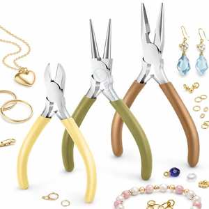 Juego de 3 Alicates Premium para Fabricación de Joyería, Diseño en Acero Inoxidable y Corte de Precisión - Product Image 5