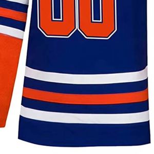 Ropa deportiva Jersey de hockey de color personalizado con número 100% Poliéster Transpirable Camiseta de hockey sobre hielo impresa personalizada - Product Image 5
