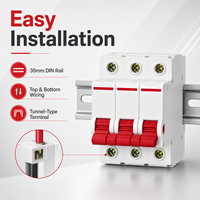 Interruptor de Aislamiento CDG6i 1P 2P 3P 4P 20A-125A AC230V 400V 35mm para Riel DIN, Interruptor Aislador Eléctrico