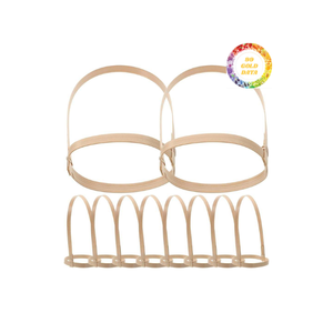 Portavasos de bambú ecológico a precio barato para exportación a granel con 3 tamaños S M L adecuado para todos los tamaños de taza - Product Image 1