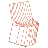 Chaise de salle à manger industrielle classique moderne réglable en fer pour hôtel et salon, avec design décoratif