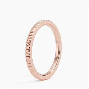 Anillo Apilable de Diamantes Chapado en Oro de 14k para Mujer, Joyería Personalizada, Anillo de Eternidad para Boda, Mayorista de Diamantes de la India - Product Image 2