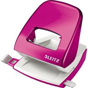 เครื่องเจาะกระดาษ Leitz NeXXt WOW 5008 สีชมพู ขนาด 8 ซม. 30 แผ่น (80 กรัม/ตร.ม.) พร้อมรางนำรุ่น 8008 - Product Image 1