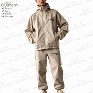 Survêtement coupe-vent surdimensionné personnalisé Streetwear survêtement en nylon veste et pantalon coupe-vent 2 pièces - Product Image 6