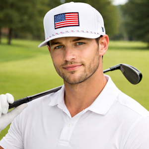 Custom Golf <b>Hat</b> Hydro Waterproof Perforated Laser Cut Hole <b>Flat</b> Bill Baseball Caps PVC Rubber Or Embroidery Logo Sports - Product Image 5