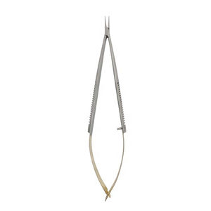 Instruments chirurgicaux dentaires Porte-aiguille manuel à ressort Droit et incurvé 14cm 16cm 18cm Acier inoxydable - Product Image 5