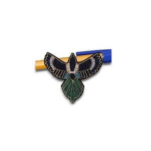 Broche de pájaro de cobre hecho a mano, broche de cuentas de alambre bordado a la moda con hilos de lingotes para regalo de boda de Fiesta infantil - Product Image 1