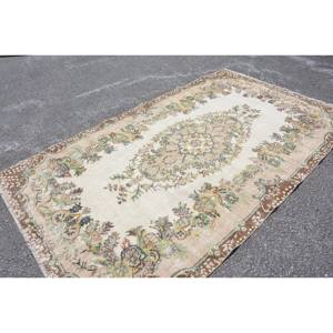 พรมปูพื้นสไตล์ตุรกีวินเทจแบบ9.4ft เบจสีน้ำตาลงานปะต่อดีไซน์5.5 x วัสดุขนสัตว์ทรงสี่เหลี่ยมผืนผ้าสำหรับโถงทางเดิน - Product Image 4