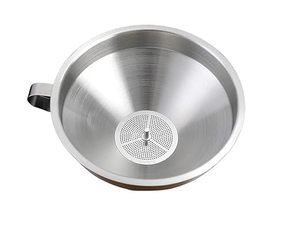 Embudo de Cocina Multiusos de Acero Inoxidable Ecológico con Acabado Cromado y Pulido Espejo para Envasar Aceite y Polvo, Metal Duradero para el Hogar - Product Image 4
