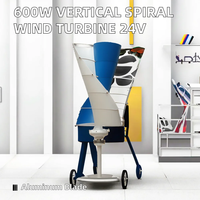 Générateur d'éoliennes mini SDT-V 100W-400W Haute efficacité Corps en aluminium moulé sous pression Faible vitesse de démarrage du vent Aimant permanent
