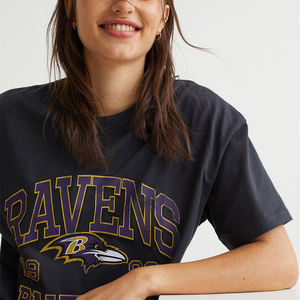 100% algodón logotipo personalizado impreso en blanco camisetas de mujer al por mayor camiseta de mujer lisa - Product Image 2