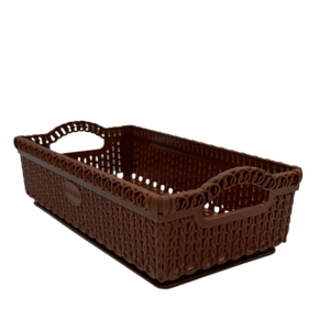 Petit panier de rangement en plastique PP sans danger pour la cuisine à motif floral Service de moulage de plastique Vietnam personnalisé - Product Image 1