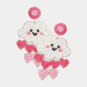 Pendientes bordados de joyería hecha a mano para mujer Diseños tradicionales ligeros y hermosos de MD artesanías - Product Image 2