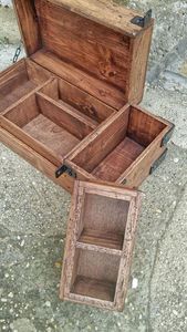 กล่องของขวัญไม้เนื้อแข็งที่ทำด้วยมือกล่องเครื่องสำอางกล่องเครื่องประดับศิลปะและงานฝีมือที่มีคุณภาพเรียบง่ายสำหรับตกแต่งคริสต์มาส - Product Image 2