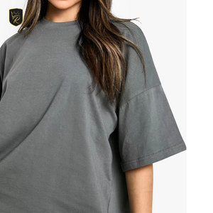 T-shirts amples élégants pour femmes en coton tricoté doux, coupe classique, manches courtes, col décontracté, pour l'été et le quotidien, respirants - Product Image 4