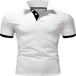 Vêtements d'affaires été 2024, vente flash, 100% coton biologique pour polo avec col et logo imprimé personnalisé, option taille plus - Product Image 1