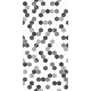 Nueva llegada: Azulejos hexagonales de porcelana gris oscuro y gris claro esmaltados para salpicaderos de cocina y superficies de suelo al por mayor - Product Image 4