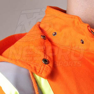 Chaqueta de seguridad de poliéster transpirable de alta calidad y alta visibilidad con diseño personalizado y servicio OEM - Product Image 4