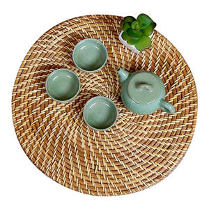 Eco-friendly Natural <b>Rattan</b> Minimalist Customized Size Decorative Charger Wholesaler Manufacture Table Dinner <b>Placemats</b> Carton - Product Image 3