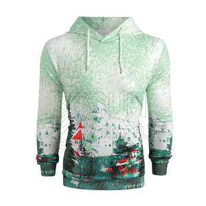 Sudadera con Capucha de Estilo Urbano Moderno, Corte Regular, 100% Algodón, Estampado Gráfico Invernal, Ecológica, para Adultos, Proveedor de Ropa al por Mayor - Product Image 3