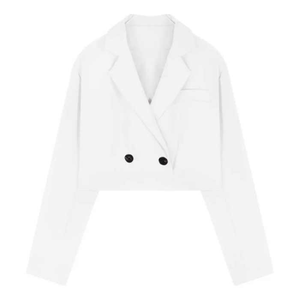 เสื้อเบลเซอร์แขนยาวลำลองสำหรับผู้หญิงเสื้อเบลเซอร์สำหรับใส่ทำงานออฟฟิศเสื้อโค้ทกระดุมแถวเดียว - Product Image 6