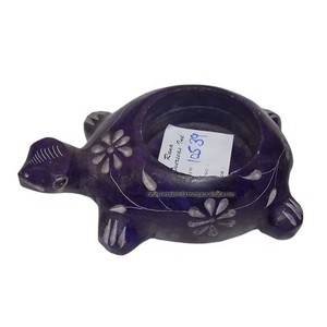 Bougeoir chauffe-plat tortue en stéatite pour décoration de table de fête de mariage - Product Image 4