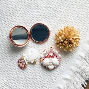 Small Seashell Hand Compact <b>Mirror</b> DIY Many customize designs From Blue Lotus/Ms Hani - Product Image 3
