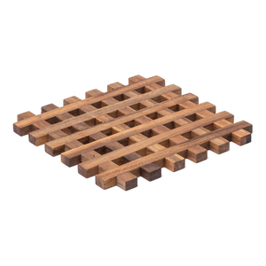 Tapetes de madera de acacia real para mesa de cena, soporte para olla caliente, posavasos de forma cuadrada, tamaño personalizado y el mejor precio - Product Image 1