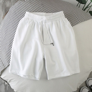 Pantalones cortos de béisbol deportivos para correr de poliéster para hombre a la moda, pantalones cortos de verano sólidos hasta la rodilla para hombre, pantalones cortos de cintura elástica para hombre - Product Image 5