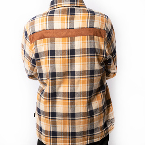 2025 personnalisé hommes manches longues décontracté Plaid coton flanelle décontracté Streetwear homme chemise hommes chemises - Product Image 4