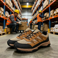 SEPATU KESELAMATAN SOLID STONE Ringan Model Tali Anti Statis Ujung Baja Tahan Selip Bernapas Sepatu Kerja Industri untuk